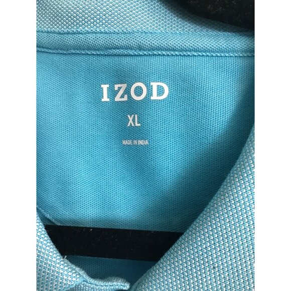 IZOD- MENS BLUE POLO SHORT SLEEVE SHIRT SIZE X-LARGE - Picture 3 of 6
